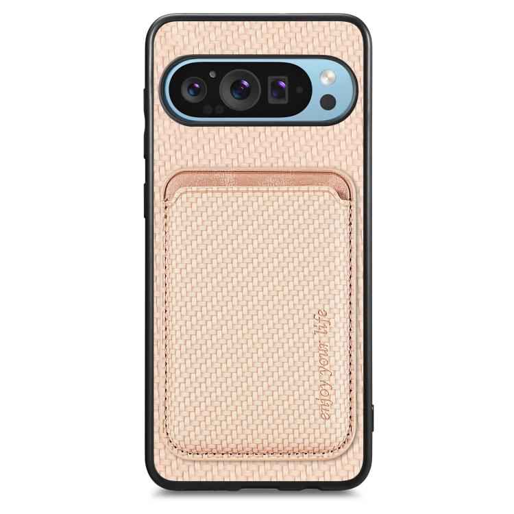 Carbon Fiber Leather Card Magsafe Phone Case, For Google Pixel 10 Pro XL, For Google Pixel 9 Pro XL, For Google Pixel 10 / 10 Pro, For Google Pixel 9 / 9 Pro, For Google Pixel 9a, For Google Pixel 7 Pro, For Google Pixel 7, For Google Pixel 6