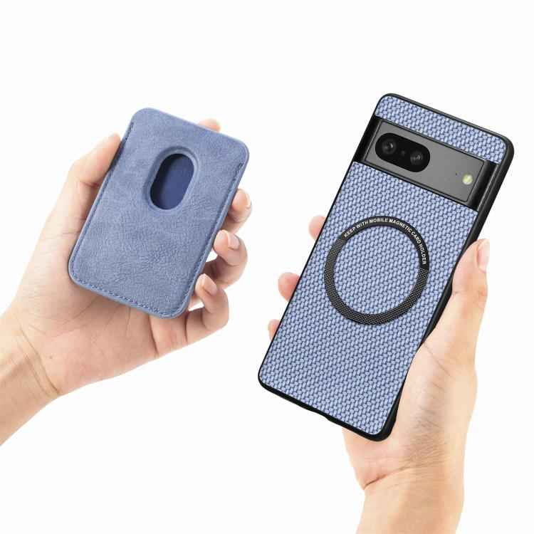 Carbon Fiber Leather Card Magsafe Phone Case, For Google Pixel 10 Pro XL, For Google Pixel 9 Pro XL, For Google Pixel 10 / 10 Pro, For Google Pixel 9 / 9 Pro, For Google Pixel 9a, For Google Pixel 7 Pro, For Google Pixel 7, For Google Pixel 6