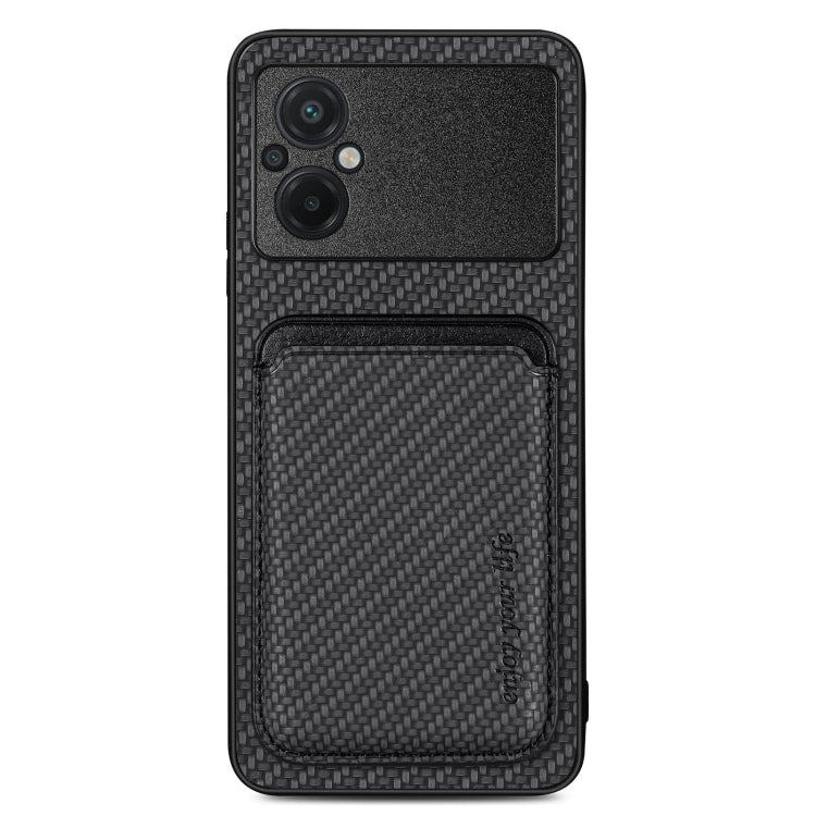 Carbon Fiber Leather Card Magnetic Phone Case, For Xiaomi 13, For Xiaomi Poco M5 4G, For Xiaomi Redmi Note 11T Pro 5G, For Xiaomi Redmi Note 10 4G