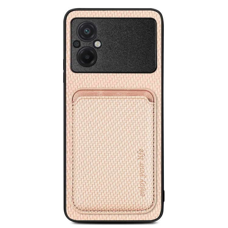 Carbon Fiber Leather Card Magnetic Phone Case, For Xiaomi 13, For Xiaomi Poco M5 4G, For Xiaomi Redmi Note 11T Pro 5G, For Xiaomi Redmi Note 10 4G
