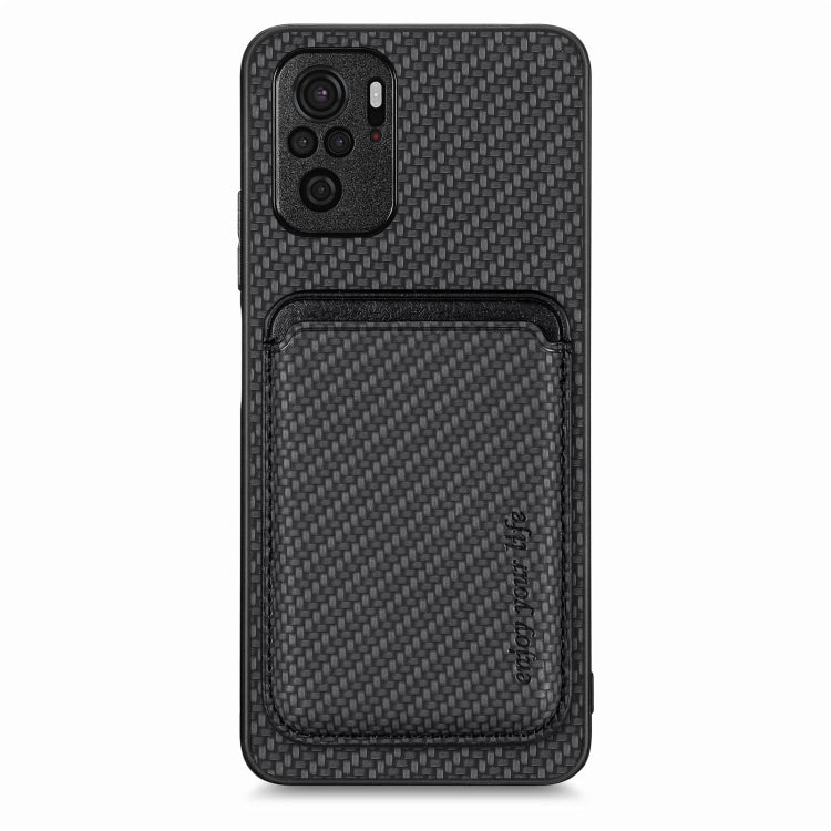 Carbon Fiber Leather Card Magnetic Phone Case, For Xiaomi 13, For Xiaomi Poco M5 4G, For Xiaomi Redmi Note 11T Pro 5G, For Xiaomi Redmi Note 10 4G