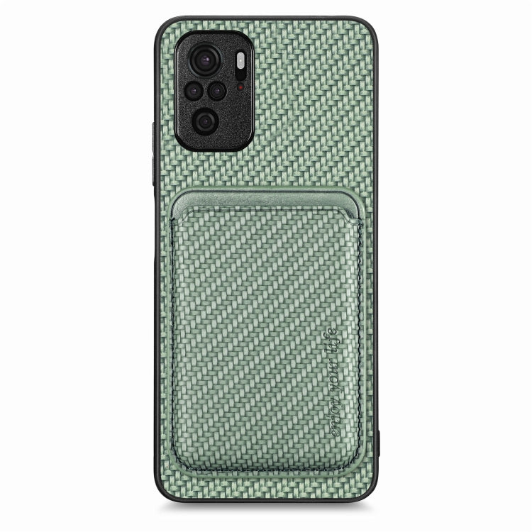 Carbon Fiber Leather Card Magnetic Phone Case, For Xiaomi 13, For Xiaomi Poco M5 4G, For Xiaomi Redmi Note 11T Pro 5G, For Xiaomi Redmi Note 10 4G