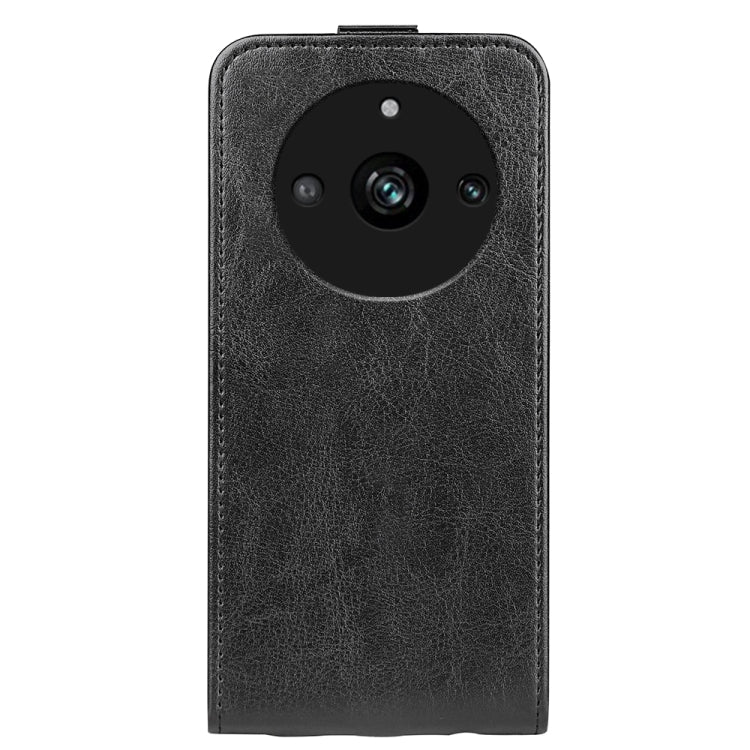 R64 Texture Vertical Flip Leather Phone Case