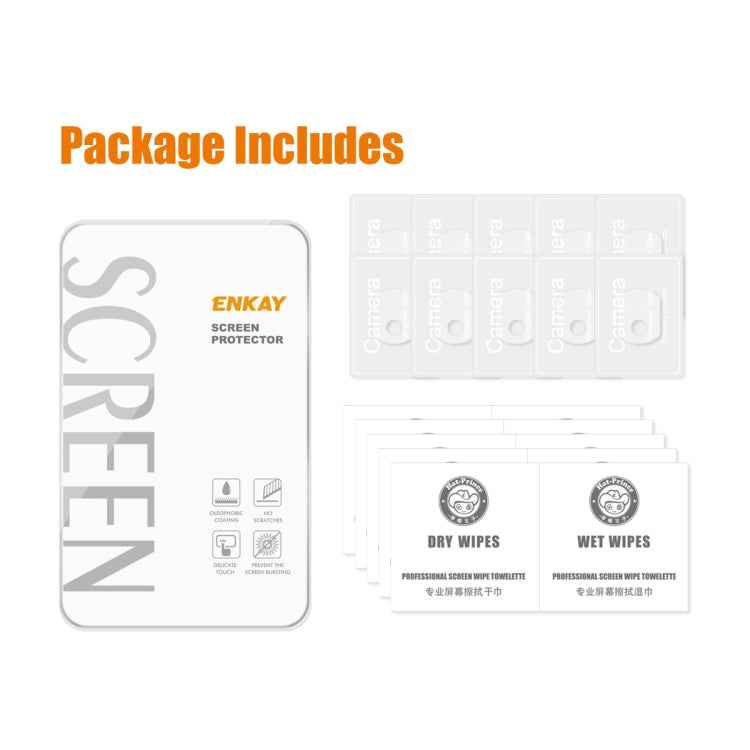 5Sets ENKAY Hat-Prince 9H Rear Camera Lens Tempered Glass Film