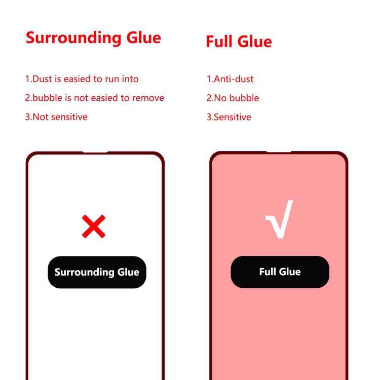 For Xiaomi Poco F5 Pro / Redmi K60 / K60 Pro 2pcs ENKAY Hat-Prince Full Glue 0.26mm 9H 2.5D Tempered Glass Full Film, For Redmi K20 / K20 Pro(1pc)