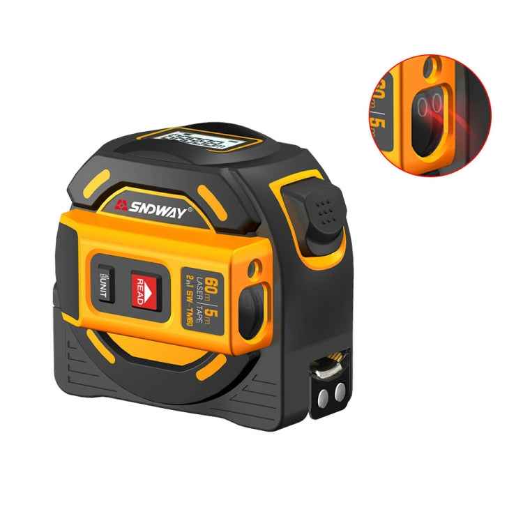 SNDWAY new Digital rangefinderLaser distance meter Tape multi function Self-Locking Hand Tool Device SW-TM60