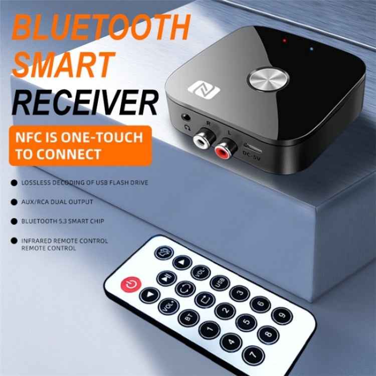 T68 3.5mm / RCA Vintage Audio Amplifier Wireless Bluetooth NFC Audio Adapter