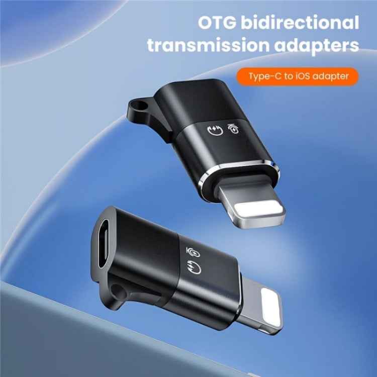 JS-09 Mini USB-C / Type-C to 8 Pin OTG Wireless Microphone Converter