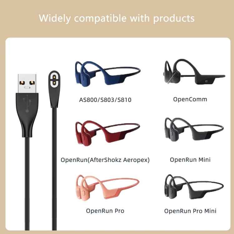 For Shokz Bone Conduction Bluetooth Earphone Magnetic Charging Cable For AS800/AS803/S810/AS700/AS660/S661
