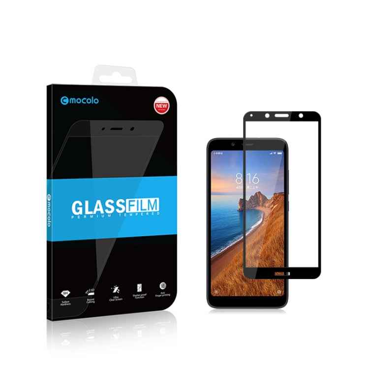 mocolo 0.33mm 9H 2.5D Silk Print Tempered Glass Film for Xiaomi Redmi 7A