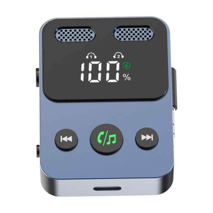 BR17 Bass Boost 2 In 1 Digital Display Bluetooth-Compatible Receiver Transmitter Audio Adapter