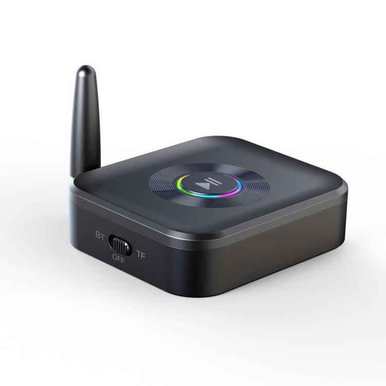 GR01 Bluetooth Receiver with Antenna, TF Card Slot, 3.5mm AUX Bluetooth Adapter for Car Speaker, Amplifier, Hands-Free Audio