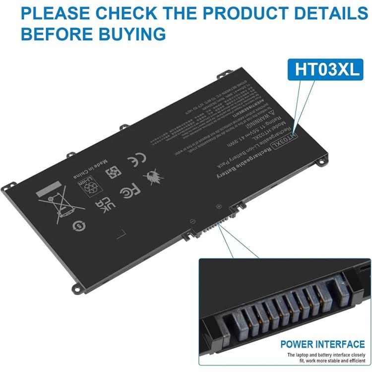 Laptop Battery Replacement for HP Pavilion 14 15 17 15-CS 15-DA 15-DB 15-DW Series