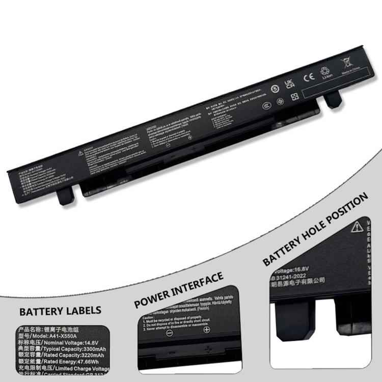 Battery for Asus R510C X550C X550L X550J R510L X550CA