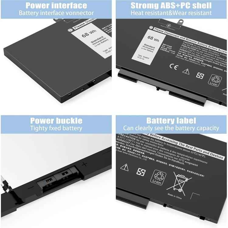 Laptop Battery for Dell Latitude 5401 5410 5411 5501 5510 5511 Precision 3541 3551