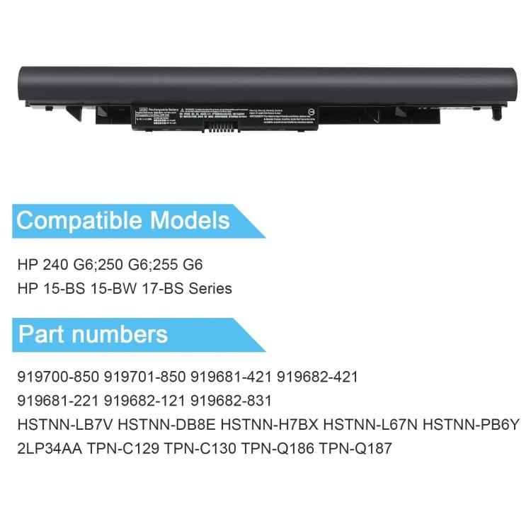 2200mAh Laptop Battery Replacement For HP 245 240 246 250 G6, JC04