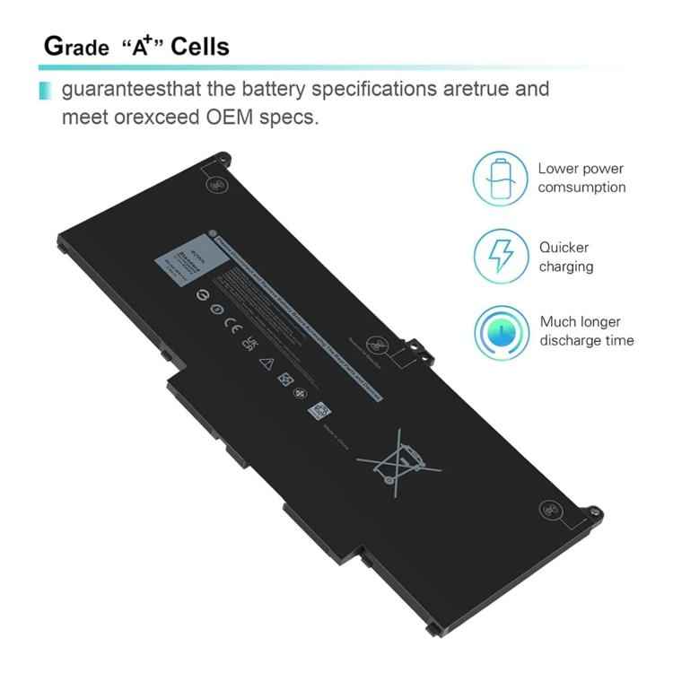 7600mAh Laptop Battery For Dell Latitude 5300 5310 7300 7400, MXV9V