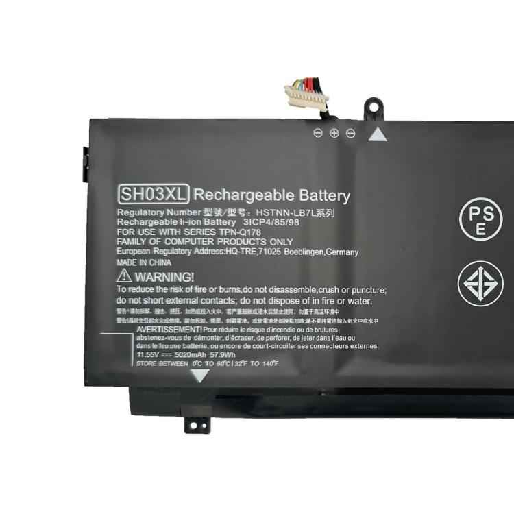 5020mAh Laptop Battery Replacement For HP Spectre x360 TPN-Q178, SH03XL