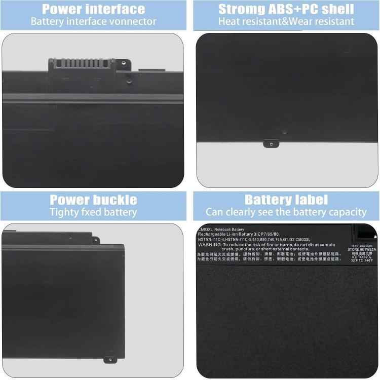 5000mAh Laptop Batteries For HP EliteBook 840 G2 845 850 G1 740, CM03XL