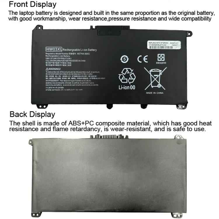 3600mAh Laptop Batteries For HP 15-EG0010TX, HW03XL