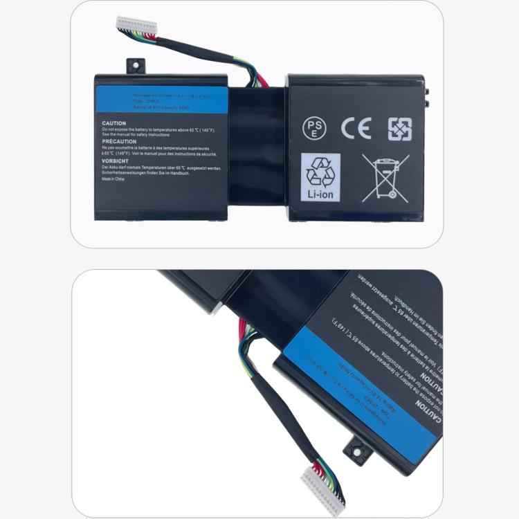 5500mAh Laptop Battery For Dell Alienware 17 / Alienware 18, 2F8K3