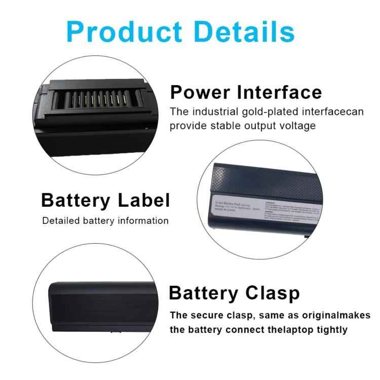 4400mAh Laptop Battery For Asus A42 A52 A62 B53 K42 K52 K62, A32-K52
