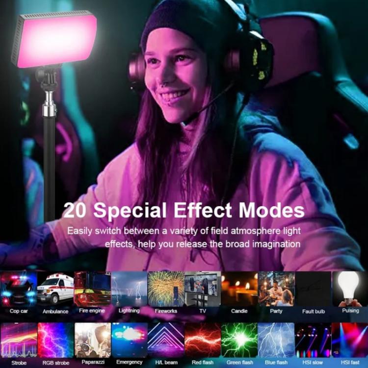 JMARY FM-180RGB For Photography DSLR Camera RGB LED Video Light 20W Fill Light