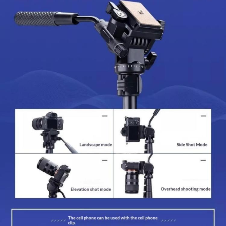 YUNTENG VCT-4000 For DSLR Phone Video 400cm Extended Professional Camera Tripod, VCT-4000