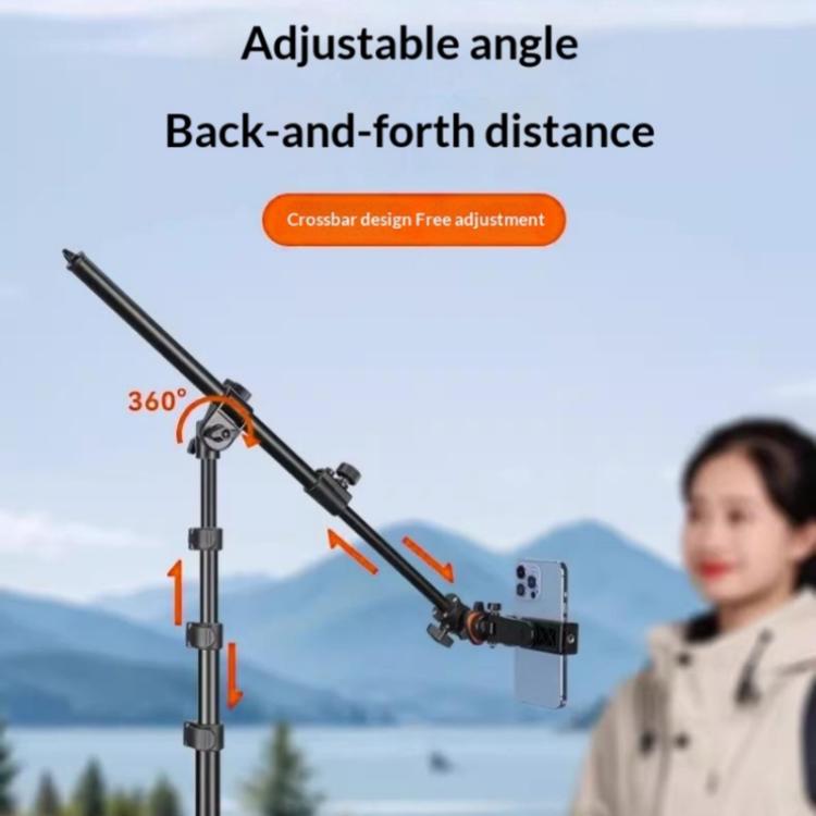 YUNTENG VCT-5288 Overhead 360 Degree Adjustable Crossbar Tripod 205cm Extended Tripod, VCT-5288