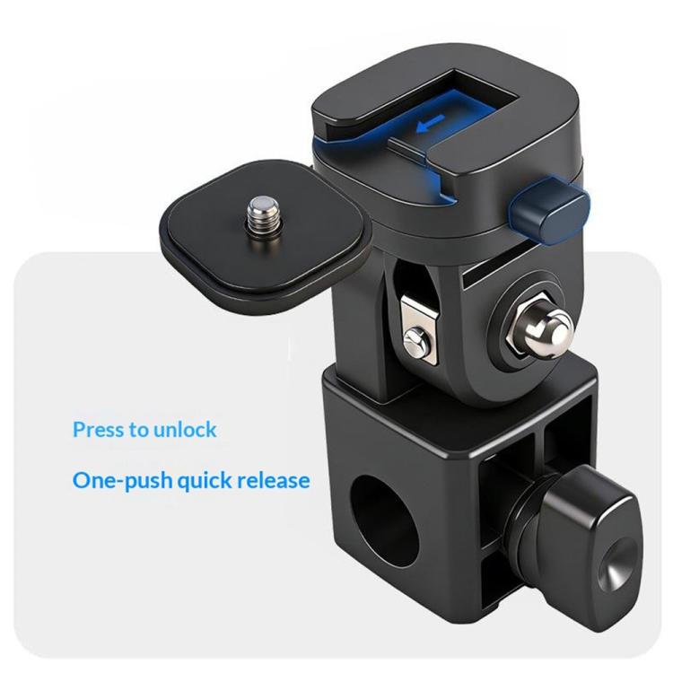 Y079 Camera Phone Fill Light 180 Degree Rotating Light Stand 1 / 4 Screw Cold Shoe Bracket