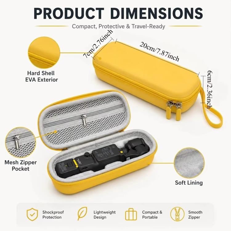 EVA Hard Shell Protective Organizer Bag, For DJI Osmo Pocket 4