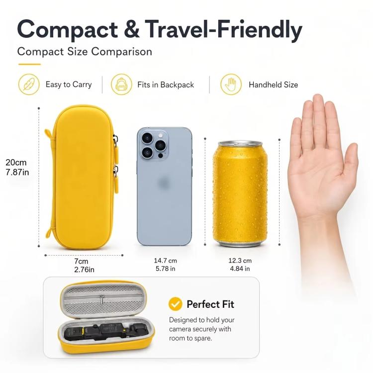 EVA Hard Shell Protective Organizer Bag, For DJI Osmo Pocket 4