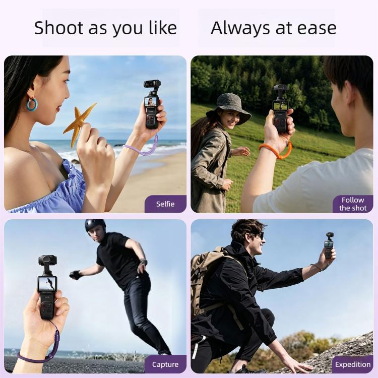 Thin-Strap Style Anti-Loss Self-Locking Adjustable Camera Wrist Lanyard