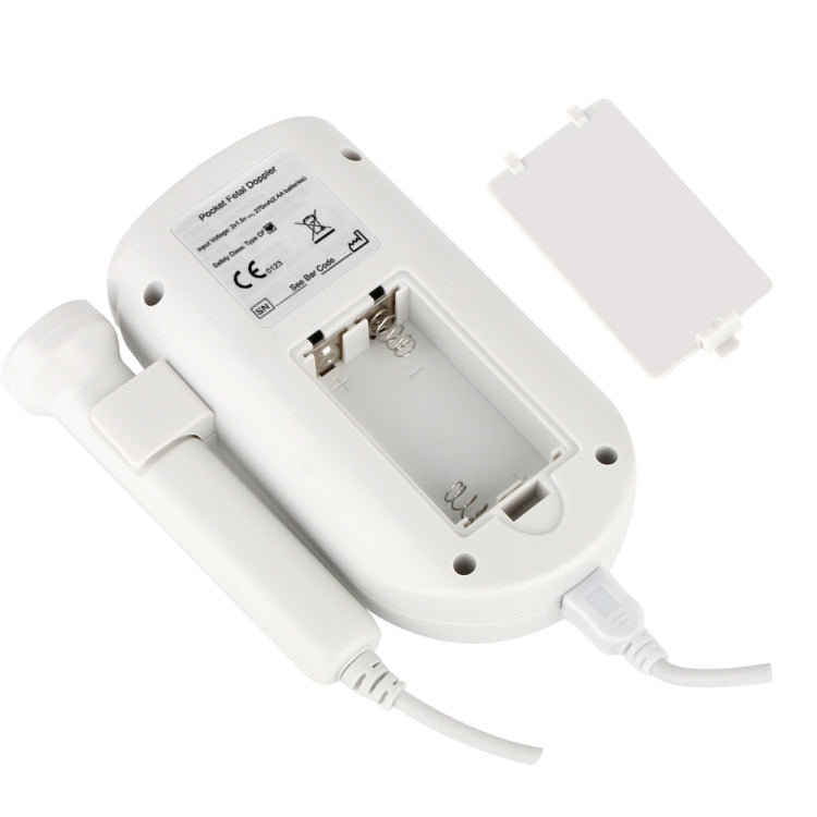 FD-100 Digital Fetal Doppler Ultrasound Sound Baby Heartbeat Detector Monitor LED Digital Prenatal Pocket Fetal Doppler Stethoscope, FD-100 (Blue)