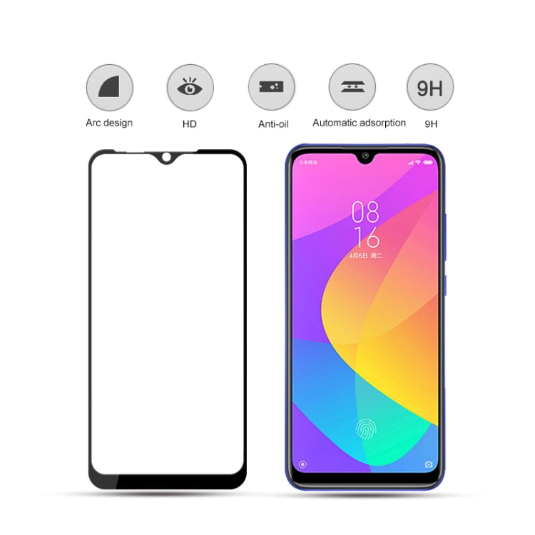 2pcs mocolo 0.33mm 9H 2.5D Full Glue Tempered Glass Film for Xiaomi Mi CC9e