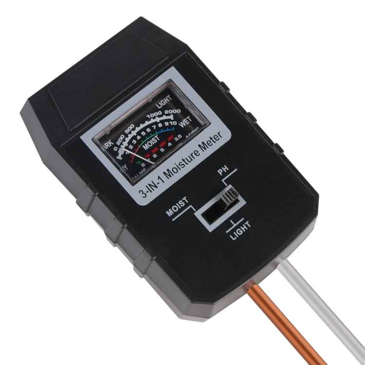 RZ97 Mini Soil PH Moisture Humidity Measuring PH Meter Soil Moisture Monitor Hygrometer Gardening Plant Farming Moisture Tester