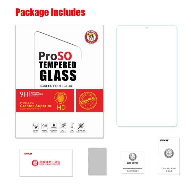 ENKAY Hat-Prince 0.33mm 9H Surface Hardness 2.5D Explosion-proof Tempered Glass Film for HUAWEI MediaPad M6 8.4