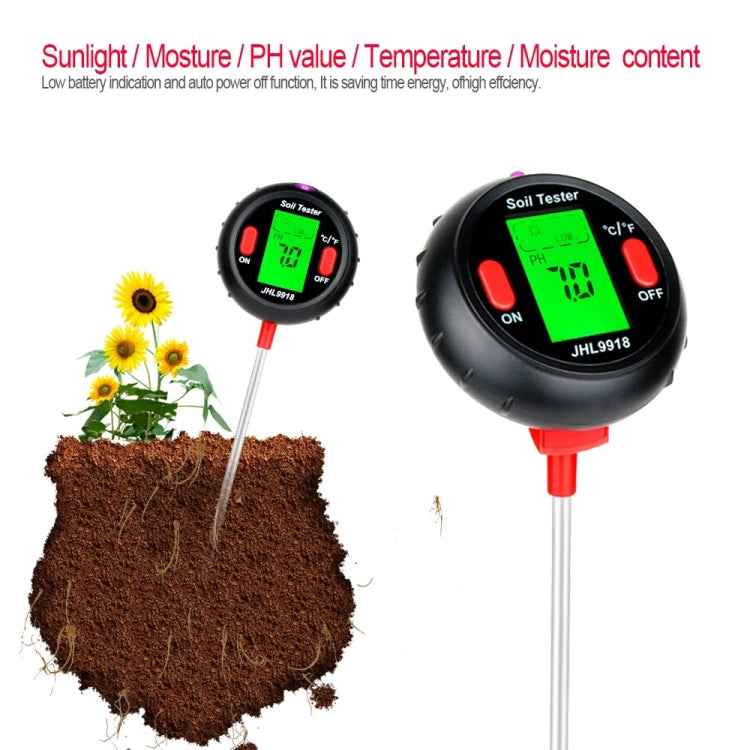 RZ104 Soil PH Meter Humidity Detector Digital PH Meter Soil Monitor PH Gardening Plant Soil Tester