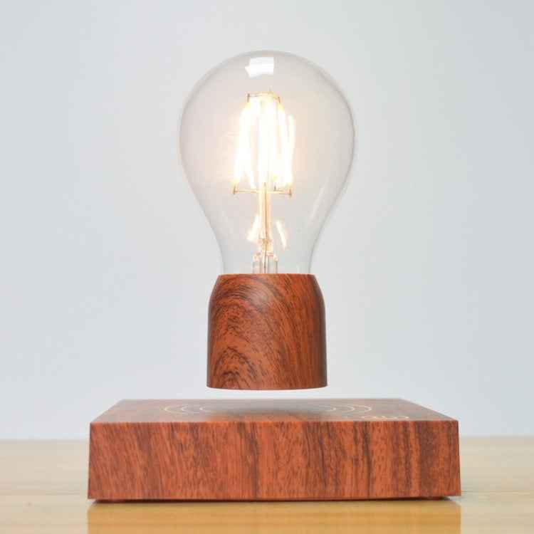 Retro magnetic floating bulb wood color substrate LED home decoration lamp