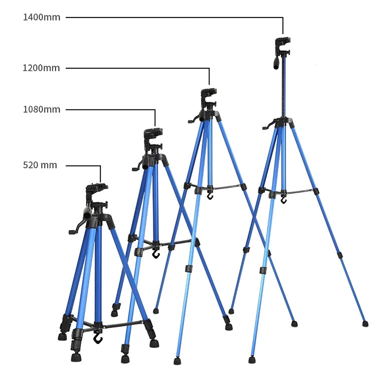 Portable Phone Live Selfie 3366 Tripod Stand DV SLR Camera Self-timer Full Light Bracket, 3366 1.4m