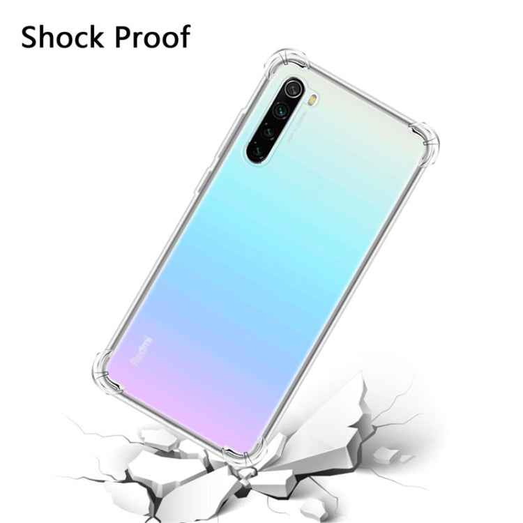 For Xiaomi Redmi Note 8 Four-Corner Anti-Drop Ultra-Thin Transparent TPU Phone Case