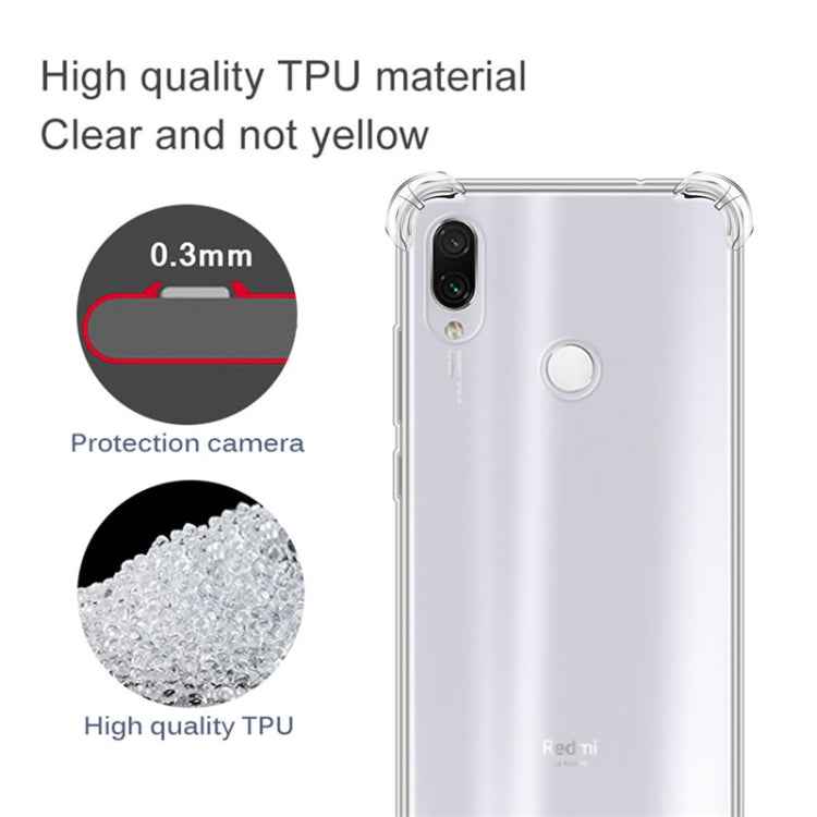 For Xiaomi Redmi7 Four-Corner Anti-Drop Ultra-Thin Transparent TPU Phone Case