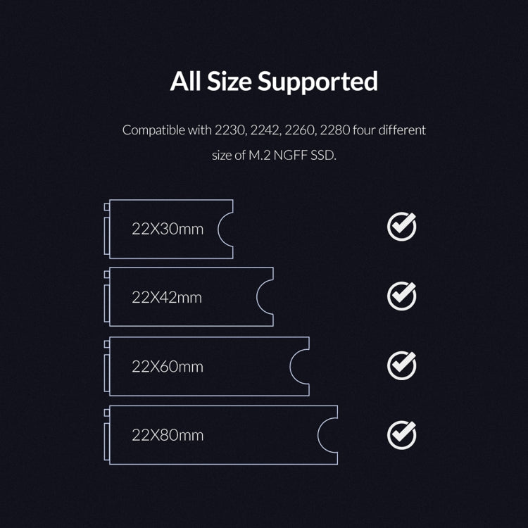 ORICO PVM2F-C3 NGFF M.2 SSD Hard Drive Enclosure