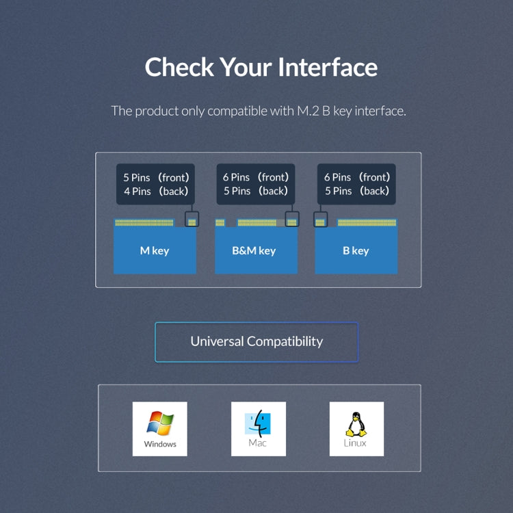ORICO PVM2F-C3 NGFF M.2 SSD Hard Drive Enclosure