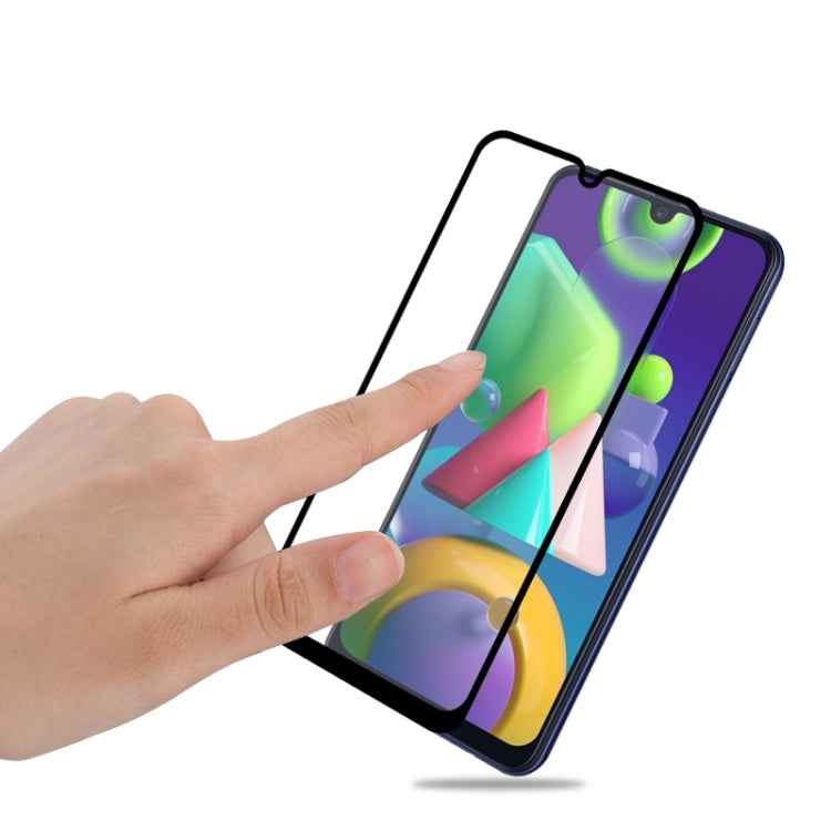 For Galaxy M21/ M31 mocolo 0.33mm 9H 2.5D Full Glue Tempered Glass Film