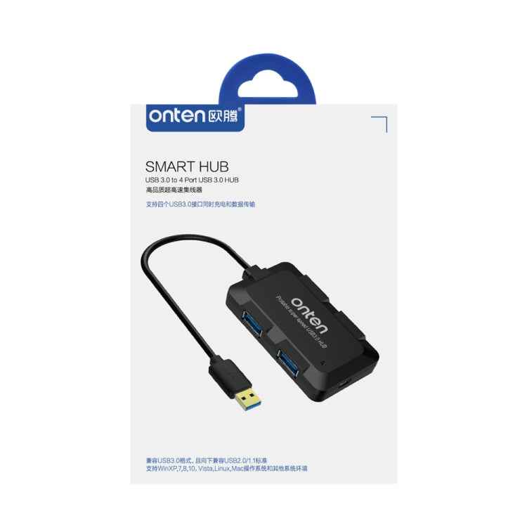 Onten 8102B USB 3.0 to USB 3.0 x 4 Adapter
