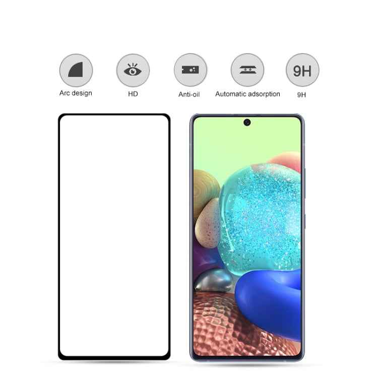 For Galaxy A71 5G mocolo 0.33mm 9H 2.5D Full Glue Tempered Glass Film