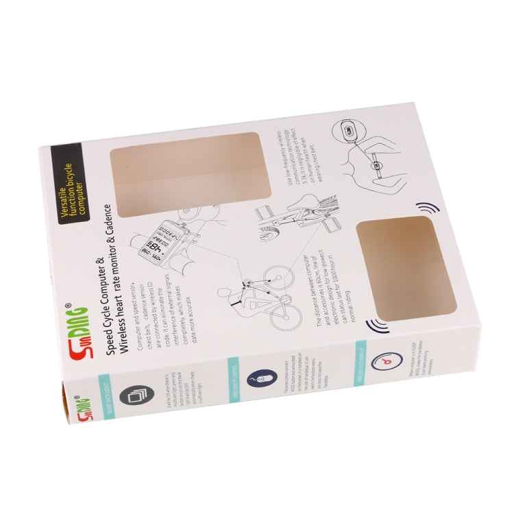 SUNDING SD-577C Cycling Computer LCD Backlight Waterproof Wireless Stopwatch MTB Bike Odometer Stopwatch Bicycle Speedometer