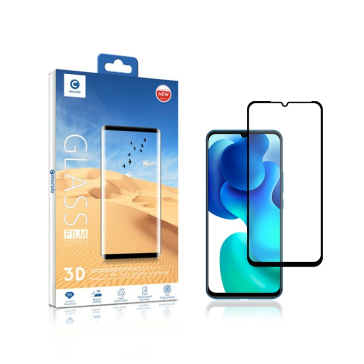 For Xiaomi Mi 10 Lite mocolo 0.33mm 9H 3D Full Glue Curved Full Screen Tempered Glass Film, For Xiaomi Mi 10 Lite