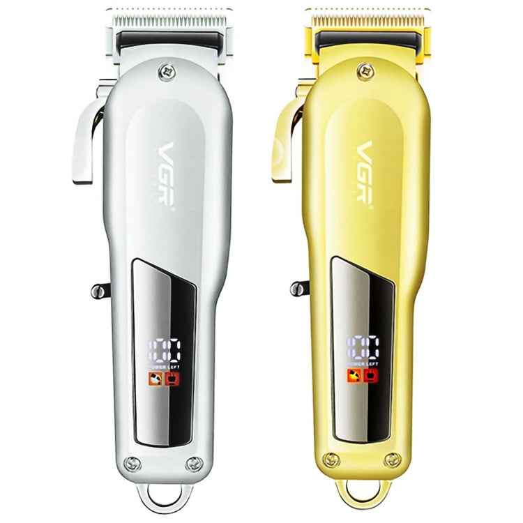 VGR V-278 10W USB Metal Electric Hair Clipper with LED Digital Display